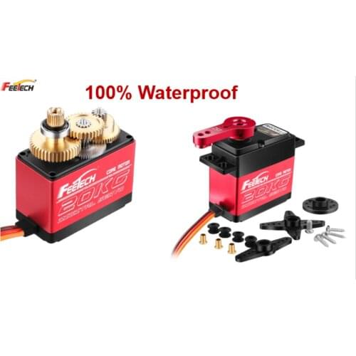 2pcs/lot Waterproof FT5320M 20kg Torque Digital Standard Core Servo Metal Gear Robotic Arm RC Plane 1/10 1/8 Car Crawler Buggy