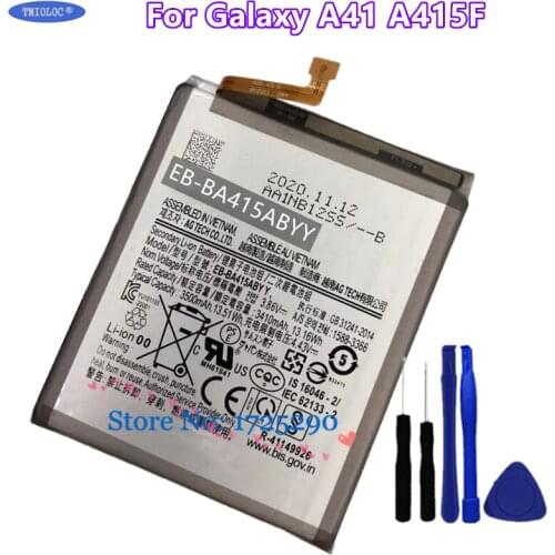 New Original High quality 3500mAh EB-BA415ABYY Battery For Samsung Galaxy SM-A41 A41 A415F + Tools