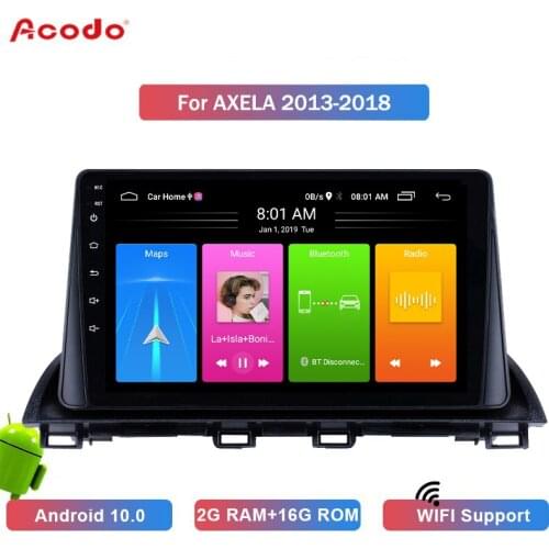 ACODO 2G RAM+16G ROM Android 10.0 Car Radio Multimedia Player For Mazda 3 Angkesaila 2013-2018 Navigation GPS 2 din