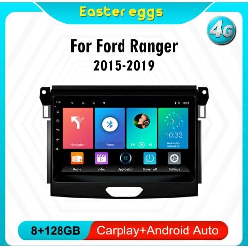 Eastereggs For Ford Ranger 2015-2019 2 din Adroid 8.1 Car Radio Stereo WIFI GPS Navigation Multimedia Player head unit
