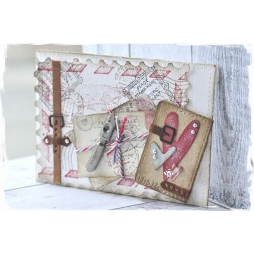 New Envelope frame suitcase Metal Cutting Dies Stencils DIY Scrapbooking Paper/photo Cards Embossing Dies