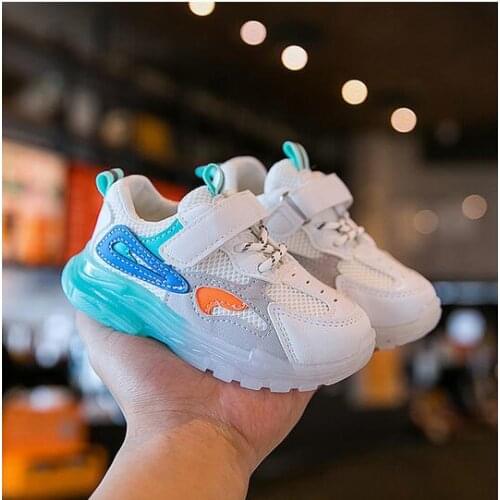 21-30Children Soft Sole Running Shoes Sneakers Boys Girls Children Non-slip Breathable Mesh Shoes Baby Light Casual ToddlerShoes