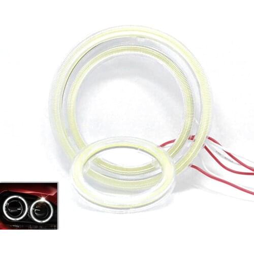 Angel Eyes LED Light Headlight Circle Car Bulb 2pcs 9V-14V Super Bright Audio Modification Cob Motorcycle One Pair 2 Pcs Led