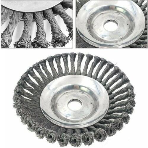 3 4 6 8 Inch Disk type Grass Trimmer Head Steel Wire Trimming Head Rusting Brush Cutter Mower Wire Weeding Head for Lawn Mower