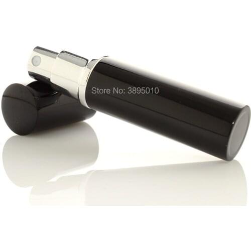 Makeup Tools Small Black Aluminium+Glass Perfume Spray Bottle 3cc Portable Cosmetic Atomize F594