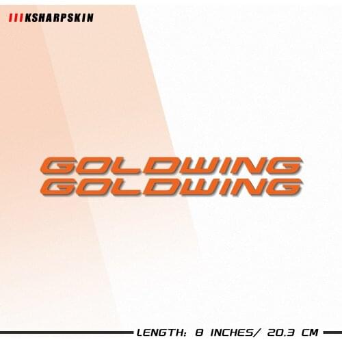 Stickers Motorcycle bicycle fuel tank sticker wheel helmet MOTO waterproof reflective logo decal For HONDA GOLDWING goldwing