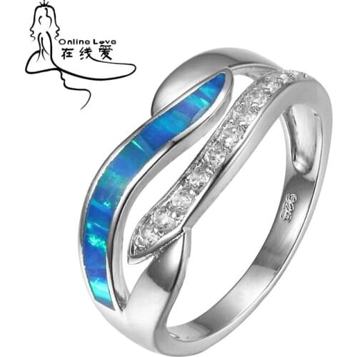 ONLINELOVE Women's Silver Rings