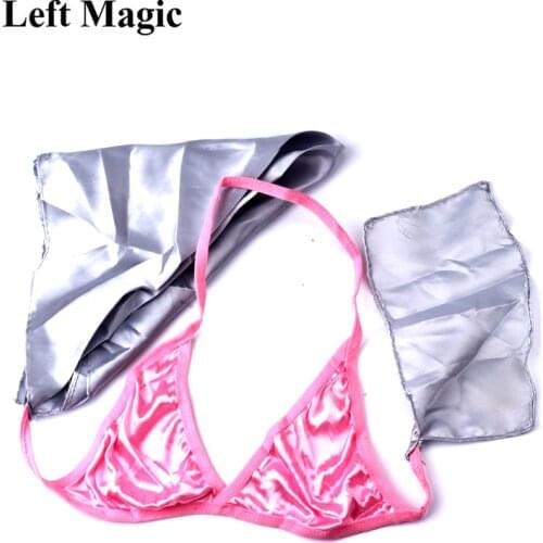 Baffling Bra Silk Scarf Underwear Brassiere Magic Tricks scarf silk to panty Stage Props Accessories Gimmick Comedy Fun Toys