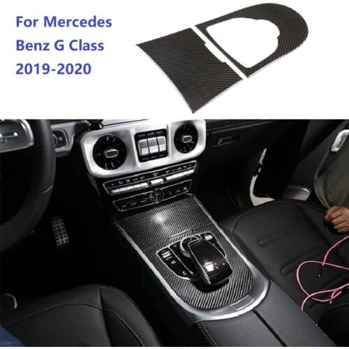 Fit For Mercedes Benz G Class W463 G500 G63 2019-2020 Dry Carbon Fiber Interior Central Control Decorative Panel Trim Interior