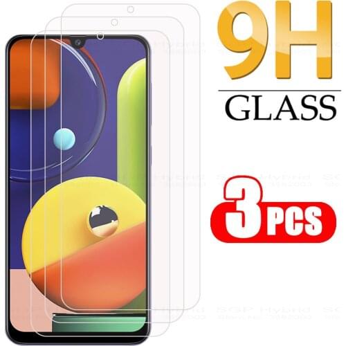 3Pcs Transparent Glass On for Samsung a50s Tempered Glass For samsung galaxy a 50s a 50 s 50s Film Screen Protector Safety Glass