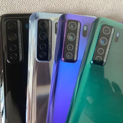 2/PCS Rear Camera Lens Frame For Huawei P40 Lite 5G Back Glass Lens Glass Lens For Huawei Nova 7 SE Repair Replacement Parts