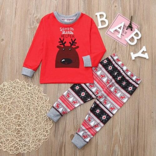 Printed Christmas Parent-child Loaded Parent-child Outfit
