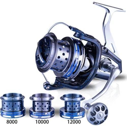 Diwa Spinning Fishing Reel 15KG Max Drag 10+1 Ball Bearings Aluminum Spool 4.1:1 Gear Ratio Metal Fishing Coil Saltwater
