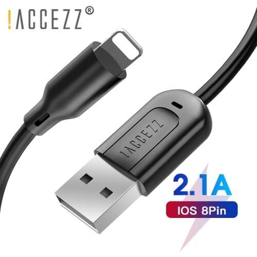 !ACCEZZ Data USB Cable For iPhone 7 Plus X XS Max XR iPad Fast Charging Charger Lighting 8 Pin Short Cables Long Wire 30CM 1M 3M
