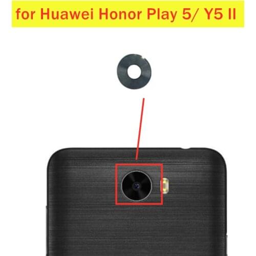 2pcs/lot for Huawei Honor Play 5/ Y5 II Back Camera Glass Lens Main Rear Camera Lens with Glue Repair Spare Parts