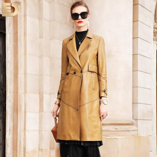 Real Genuine Leather Jacket Autumn Winter Coat Women Clothes 2020 Korean Vintage 100% Sheepskin Coat Female Windbreaker ZT4331