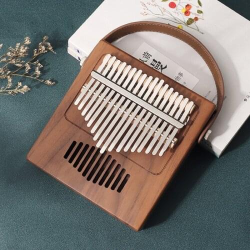 17 Keys Kalimba Thumb Piano Portable Wood Walnut Body Musical Instruments With Learning Book Tuning Hammer Kalimba Piano