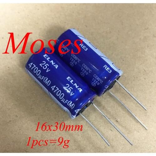 25v 4700uf 100% Original New ELNA Audio Electrolytic Capacitor Radial Capacitance 16x30mm 18x36mm