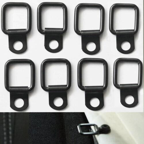 8Pcs Cargo Tie-Down Anchors D-Ring Trailer Anchor for truck bed and back door freight car trailers SUV warehouse