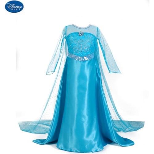 Disney Childrens Doll Accessories Skirt Frozen Girls Dress Long Sleeve Princess Dresses