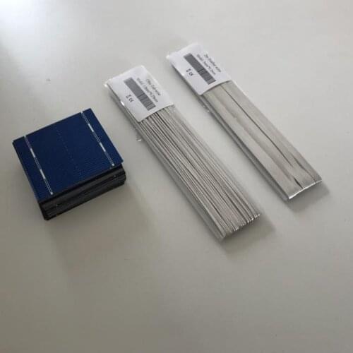 ALLMEJORES 40pcs 52mmx52mm polycrystalline solar cells 0.43W 0.5V For DIY Solar panel kits Give Tabbing wire Busbar wire