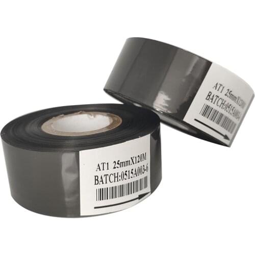 Black color hot ink roll coding foil for ribbon printer