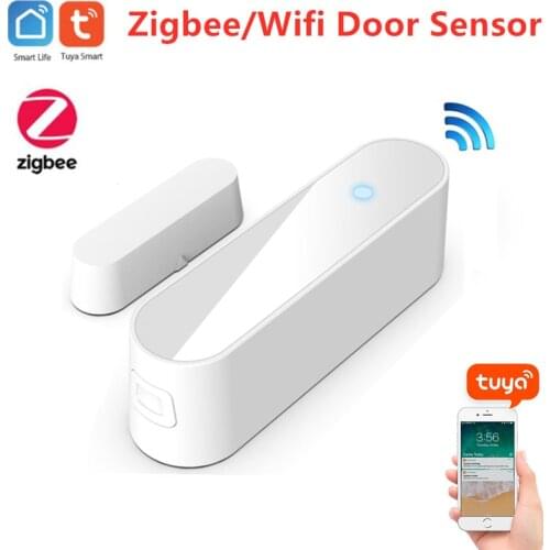 Tuya Zigbee Smart Door Sensor Door Open / Closed Detectors App Notification Alert Security Alarm Window Door Sensor