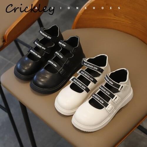 Fashion Girls Flats Shoes Hook Loop Lolita Princess Mary Janes Shoes For Kids Soft Bottom Non Slip Childrens Autumn Shoes
