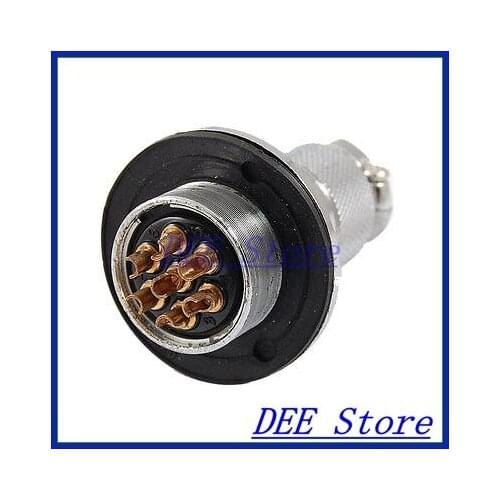 3.5mm Dia. 7 Pins Aviation Circular Air Connector 250V 25A DF25-7