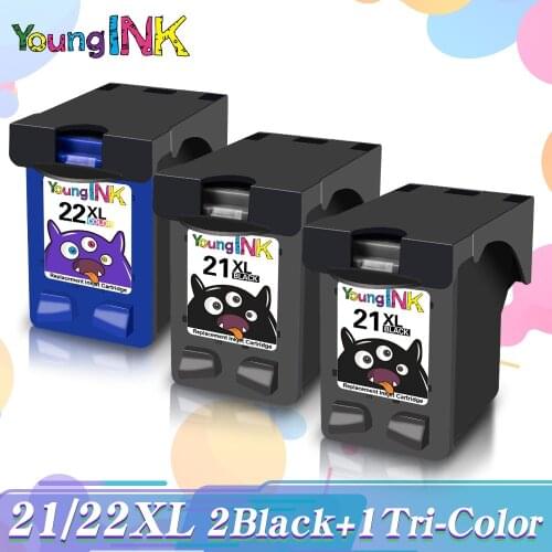 Ink Cartridge Replacement For HP 21 22 HP 21XL 22 XL For Deskjet Envy D1568 D2320 D2360 D2330 D2345D2368 D2430 D2445 Printer
