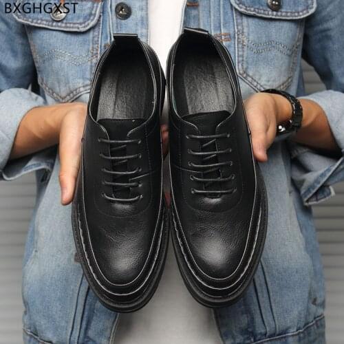 Brown Wedding Shoes for Men 2021 Black Man Formal Shoes for Men Oxford Casual Business Shoes Men Zapatos Hombre Chaussure Homme