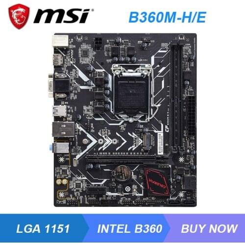 B360M-HE For MSI LGA 1151 Intel B360 B360 Gaming PC Motherboard ddr4 dual channel PCIe Gen3 x16 Slot M.2 USB3.0 Used motherboard