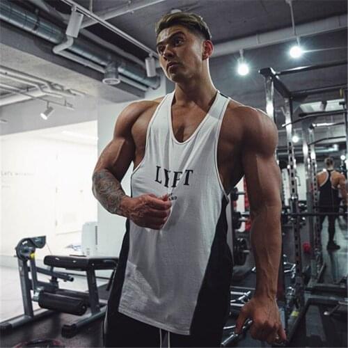 Bodybuilding Tank Tops Men Gym Workout Fitness sleeveless shirt Male Summer Cotton Undershirt Casual Singlet Vest Brand Clothing