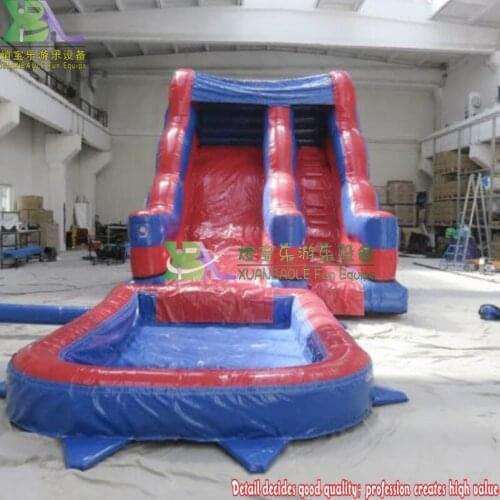 Inflatable Water Slide With Pool For Inflatable Water Games