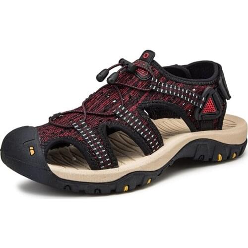 2021 New Summer Mens Handmade Soft-Soled Sandals Comfortable Big Size Outdoor Casual Breathable for Hiking Fishing Shoes