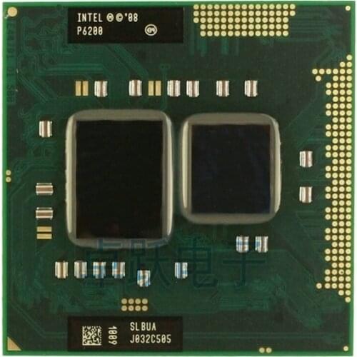 Original for Intel Pentium Processor P6200 p6200 3M Cache, 2.13 GHz Support HM55 Laptop Notebook Cpu Processor Free Shipping
