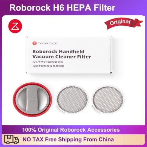 Original Roborock H6 HEPA Filter Part Pack Handheld Vacuum Cleaner Spare Parts Kits Front Cotton Filter WIthin Rear HEPA Filter