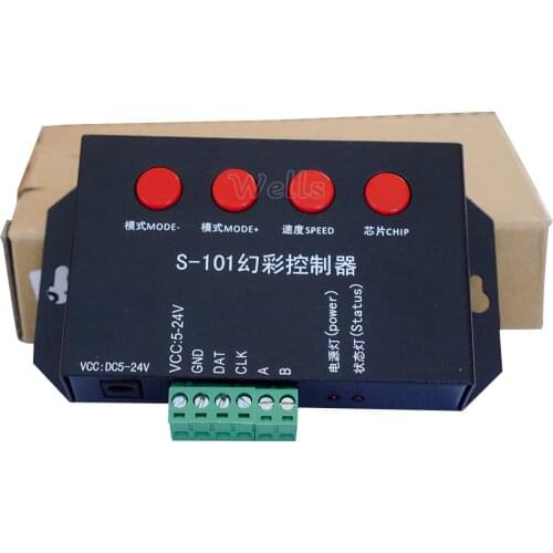 S-101 DMX512 Dream color led controller use for WS2812b WS2811 WS2813 APA102 UCS1903 TM1812 led strip light lamp