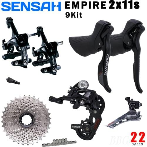 SENSAH EMPIRE 2x11 Speed 22s S For Road Bike Groupset 9Kit Shifter Derailleur Cassette 11v Caliper Brake UT 5800 R7000 R8000 105