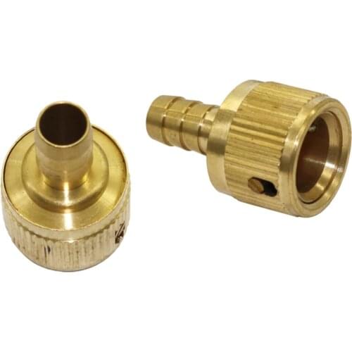 1/2 Inch Barbed Copper Garden Water Quick Connectors Homebrew Garden Irrigation Watering Hose Connection Accessories 1 Pcs