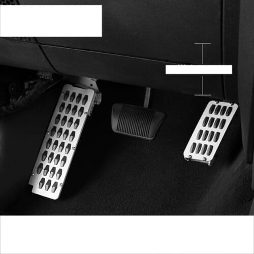Lsrtw2017 car styling aluminum alloy car Accelerator pedal rest pedal for jeep wrangler 2007-2017 2016 2015 2014 2013 2012 2011