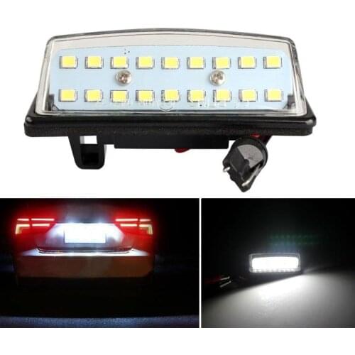 2pcs White 18 Led License Plate Light Suitable For Nissan Teana Maxima