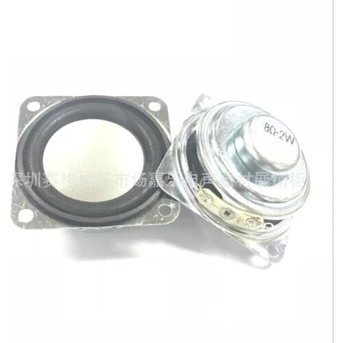 Spot supply trumpet 40mm square 8-ohm 2W frying pan bottom cap 40*40 belt mounting screw hole