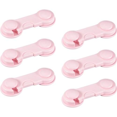 Uxcell 6pcs Cabinet Lock 40x95mm Proof Adhesive Lock for Drawers, Cabinets, Ovens, Refrigerators, Doors and Appliance
