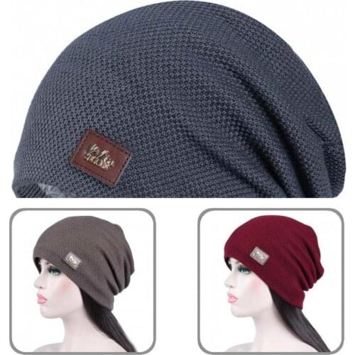 Vibrant Color Useful Classic Stretchy Warm Cap Outdoor Supplies Men Beanies Non-shedding for Male