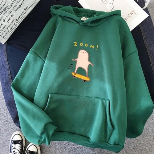 Cartoon Oversized Women Hoodies Funny Kawaii Sweatshirt Clothing Harajuku Korean Style Streetwear Pink Pullover Moletom Feminino