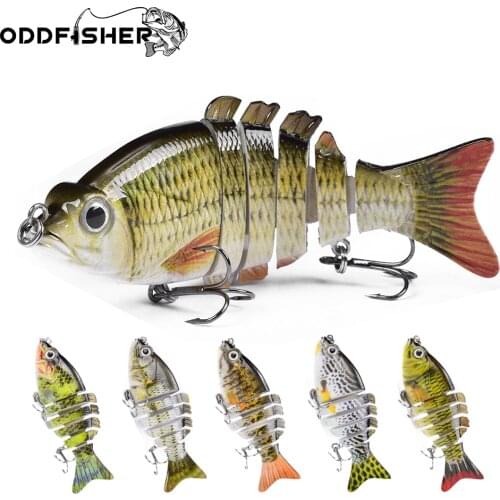 1pcs Fishing Lures Swimbait Crankbait Hard Bait Slow 2 Colors 6 Segment Fishing Wobbler Isca Artificial Lures Fishing Tackle