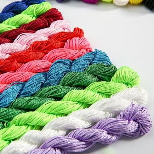 32 colors optional 1mm hand-woven A jade thread diy accessory material jewelry universal beaded rope wholesale and retail 10PCS