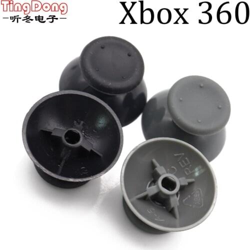 2pair=4pcs 3D Analog Joystick Replacement thumb Stick grips Caps Buttons for Microsoft XBOX 360 Gamepad Controller Repair Parts