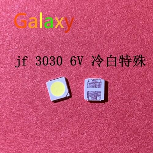 3030 backlight high power LED dual chip 6V JUFEI AOT cool white PT30A66 TV dedicated Cool white PT30A66 TV 1000PCS